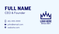 Blue Digital Crown  Business Card Image Preview