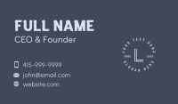 Corporate Hipster Letter Business Card Image Preview