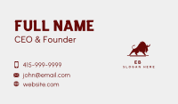 Native Wild Buffalo  Business Card Image Preview