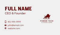 Native Wild Buffalo  Business Card Image Preview