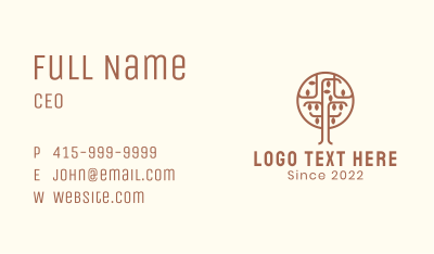 Brown Tree Farm Business Card Image Preview