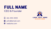 Residence Roofing Construction Business Card Preview