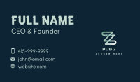 Telecom Company Letter Z Business Card Image Preview