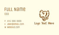 African Safari Elephant  Business Card Image Preview