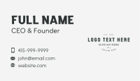Elegant Classic Professional Wordmark Business Card Design