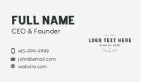 Elegant Classic Professional Wordmark Business Card Image Preview