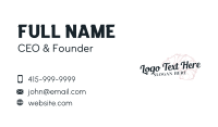 Bread Baker Wordmark Business Card Image Preview