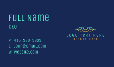 Abstract Wave Company  Business Card Image Preview