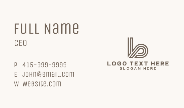 Business Agency Letter B Business Card Design Image Preview