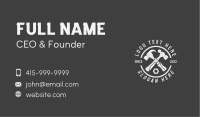 Circle Carpentry Tools Business Card Image Preview