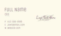 Classy Calligraphy Wordmark  Business Card Image Preview