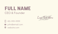 Classy Calligraphy Wordmark  Business Card Design