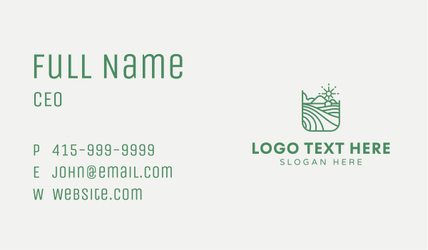 Farm House Agriculture Business Card Design Image Preview