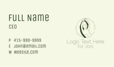 Aesthetic Stretching  Business Card Image Preview