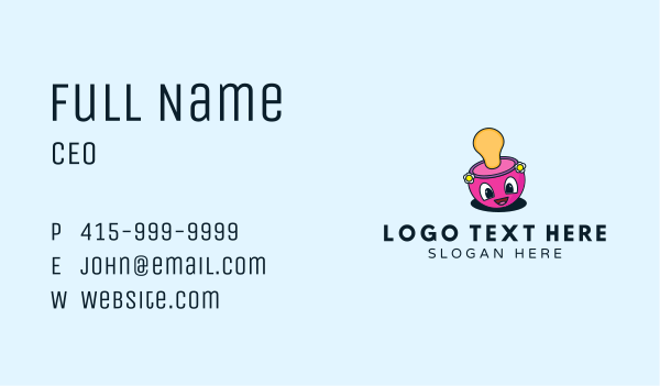 Cute Mascot Pacifier Business Card Design Image Preview