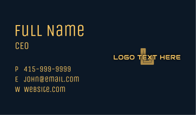 Modern Technology Lettermark Business Card Image Preview
