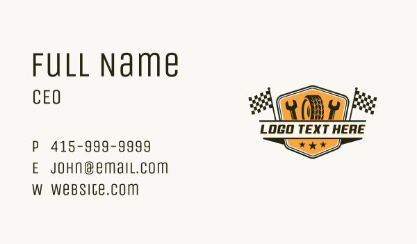 Racing Tire Automotive Business Card Design Image Preview