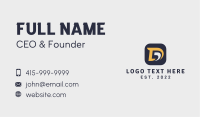 App Programming Letter D Business Card Image Preview