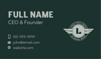 Military Soldier Emblem Business Card Image Preview