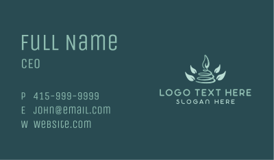 Scented Candle Spa Decor Business Card Image Preview