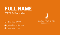 Wild Giraffe Sanctuary Business Card Design