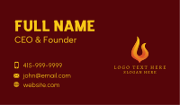 Blazing Fire Energy Fuel Business Card Image Preview