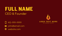 Blazing Fire Energy Fuel Business Card Preview