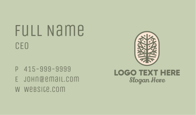 Mangrove Oval Business Card Image Preview