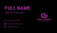 Tech Brand Letter G Business Card Image Preview