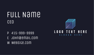 Cube Technology Digital Business Card Image Preview