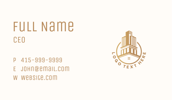 Corporate Building Realtor Business Card Design Image Preview