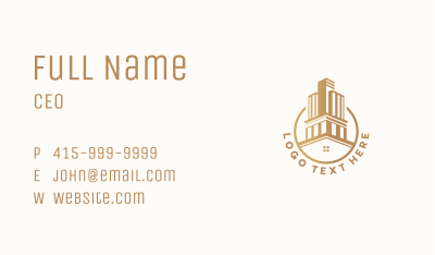 Corporate Building Realtor Business Card Image Preview
