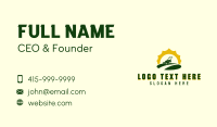 Backyard Lawn Mower Business Card Design