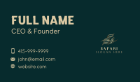 Premium Luxury Wave Business Card Image Preview
