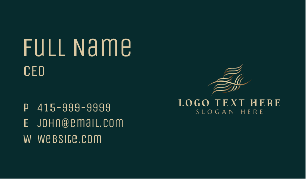 Premium Luxury Wave Business Card Design Image Preview