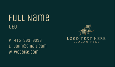 Premium Luxury Wave Business Card Image Preview