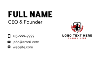 Boxer Shield Gym Business Card Image Preview