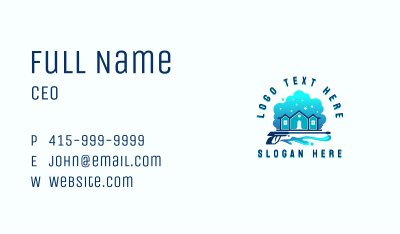  Residential Maintenance Pressure Wash Business Card Image Preview