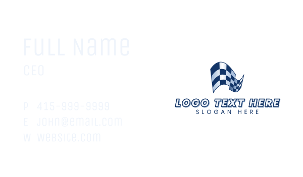 Automotive Racing Flag Business Card Design Image Preview