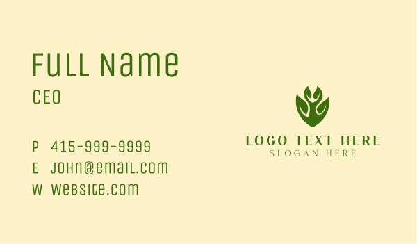 Green Eco Shield  Business Card Design Image Preview