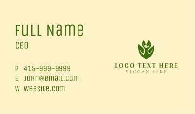 Green Eco Shield  Business Card Image Preview