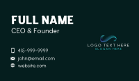 Ocean Wave Tech Business Card Image Preview