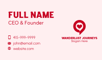 Love Chat Bubble  Business Card Image Preview