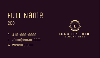 Luxury Premium Lettermark  Business Card Image Preview