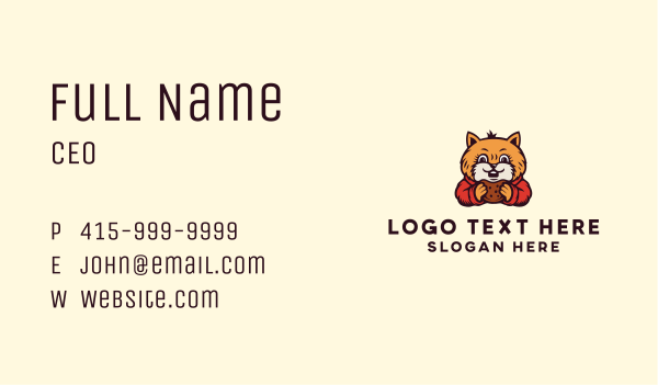 Cat Bread Bakery Mascot Business Card Design Image Preview