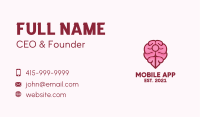 Brain Map Pin Business Card Image Preview