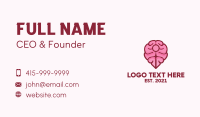 Brain Map Pin Business Card Preview