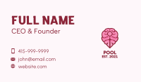 Brain Map Pin Business Card Image Preview