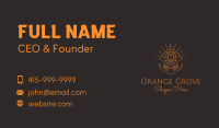 Orange Precious Stone  Business Card Image Preview