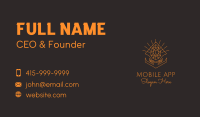 Orange Precious Stone  Business Card Image Preview